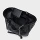 Black Soft Tote Bag Tote Shoulder Bucket Hundred Bags Large Capacity Shopping Bag